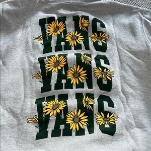 Vans Gray Hoodie with Daisy Embroidery